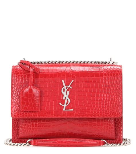 ysl bandouliere rouge sunset monogramme|st laurent monogramme bag.